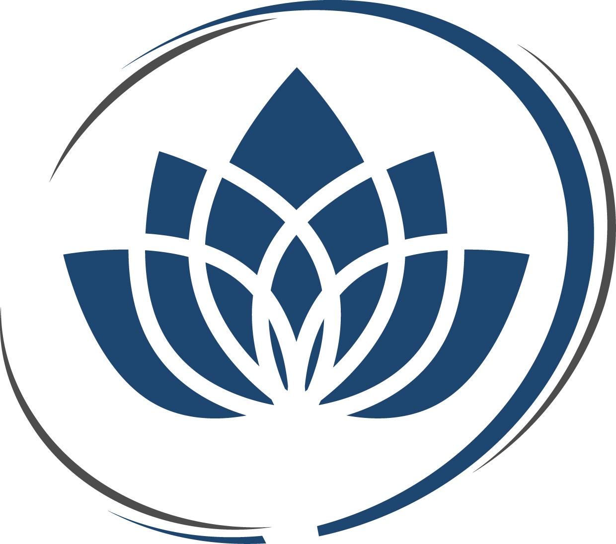 Navy blue lotus symbol as the logo of Lotus Professional College